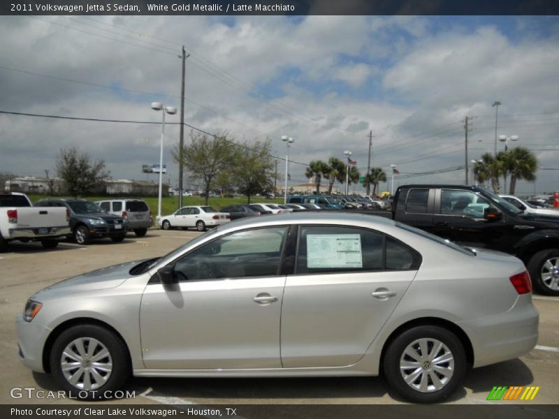 White Gold Metallic / Latte Macchiato 2011 Volkswagen Jetta S Sedan