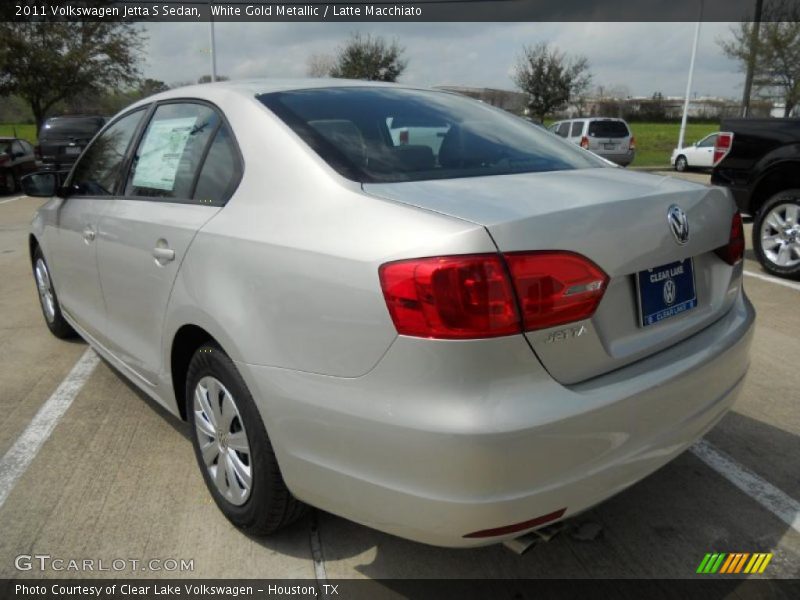 White Gold Metallic / Latte Macchiato 2011 Volkswagen Jetta S Sedan