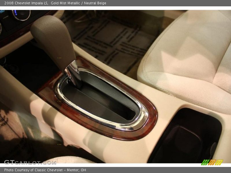 Gold Mist Metallic / Neutral Beige 2008 Chevrolet Impala LS