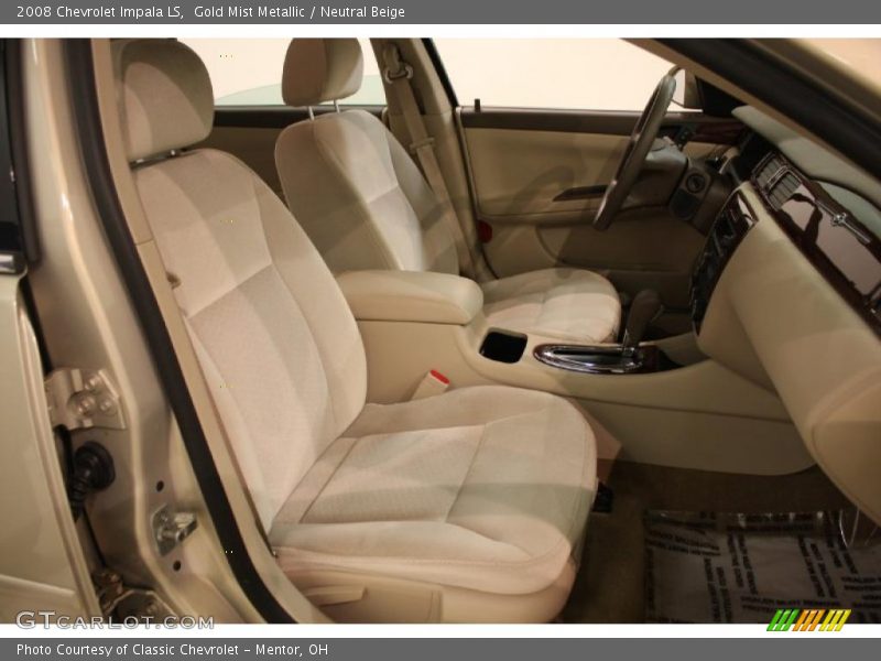 Gold Mist Metallic / Neutral Beige 2008 Chevrolet Impala LS