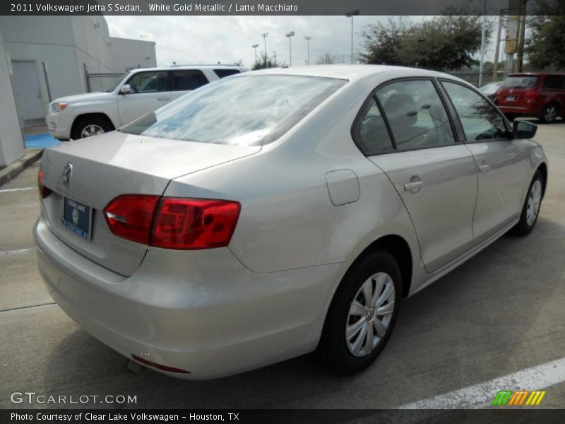 White Gold Metallic / Latte Macchiato 2011 Volkswagen Jetta S Sedan