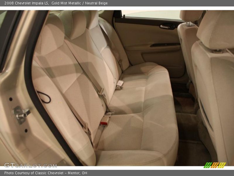 Gold Mist Metallic / Neutral Beige 2008 Chevrolet Impala LS