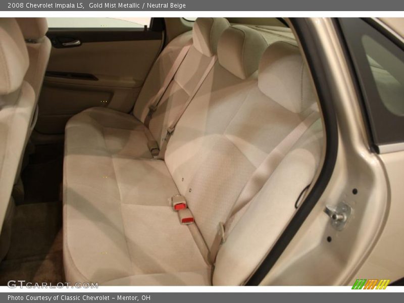 Gold Mist Metallic / Neutral Beige 2008 Chevrolet Impala LS