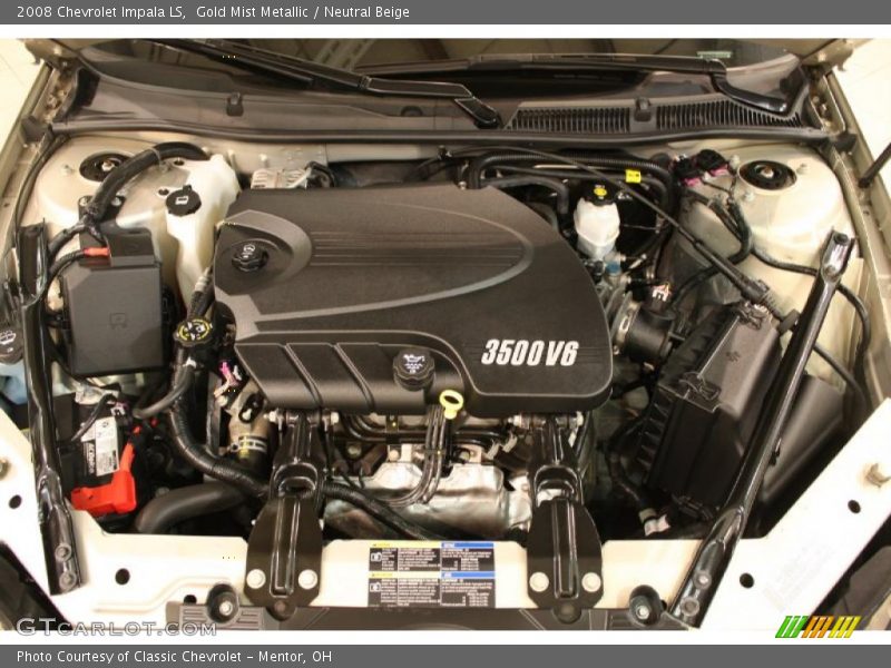 Gold Mist Metallic / Neutral Beige 2008 Chevrolet Impala LS
