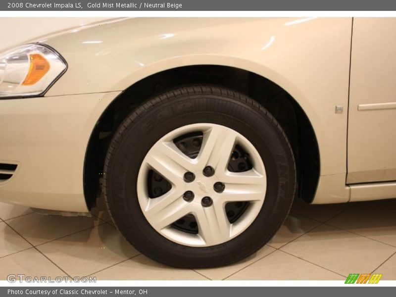Gold Mist Metallic / Neutral Beige 2008 Chevrolet Impala LS