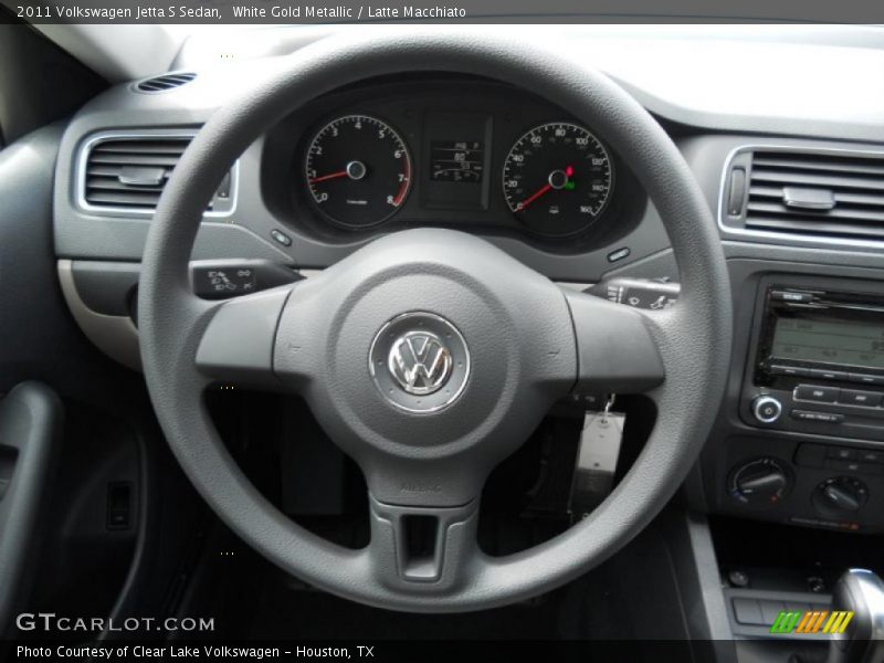 White Gold Metallic / Latte Macchiato 2011 Volkswagen Jetta S Sedan