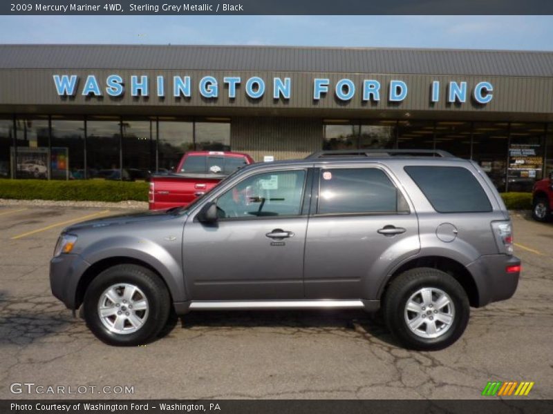 Sterling Grey Metallic / Black 2009 Mercury Mariner 4WD