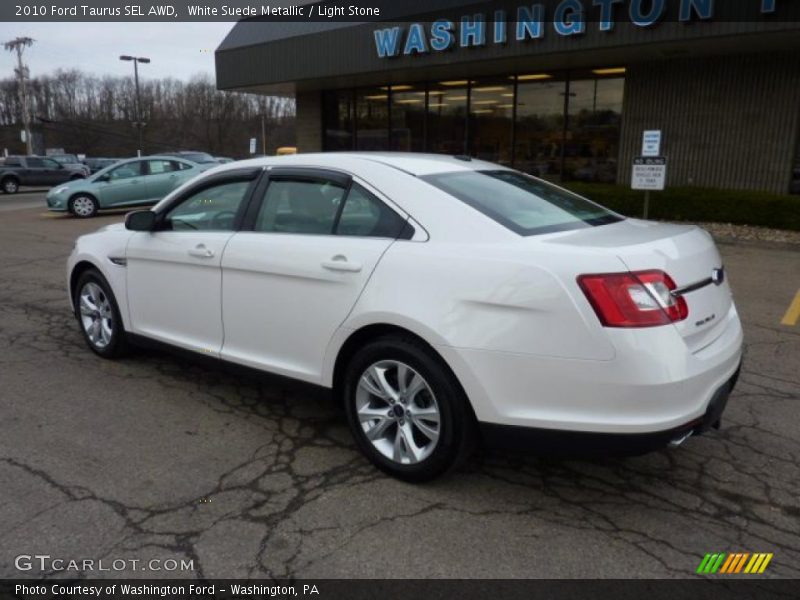 White Suede Metallic / Light Stone 2010 Ford Taurus SEL AWD