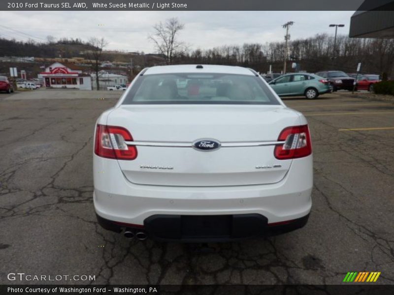 White Suede Metallic / Light Stone 2010 Ford Taurus SEL AWD