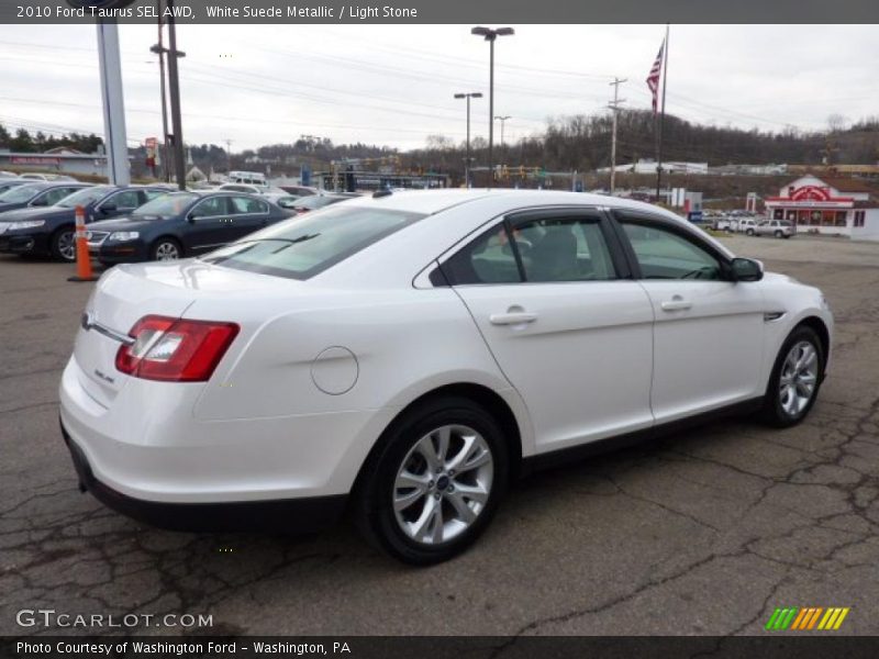 White Suede Metallic / Light Stone 2010 Ford Taurus SEL AWD