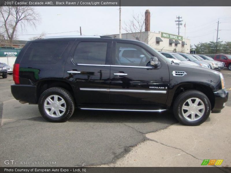 Black Raven / Cocoa/Light Cashmere 2007 Cadillac Escalade AWD