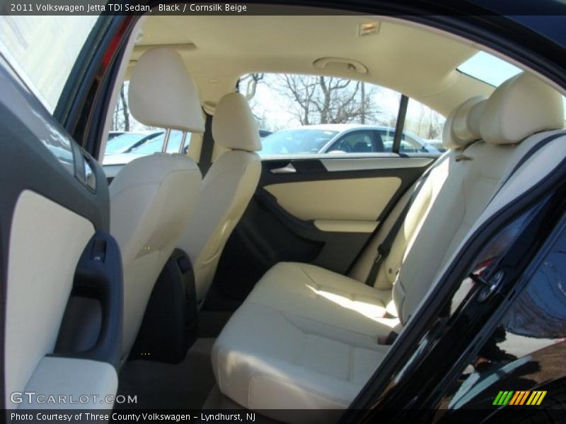 Black / Cornsilk Beige 2011 Volkswagen Jetta TDI Sedan