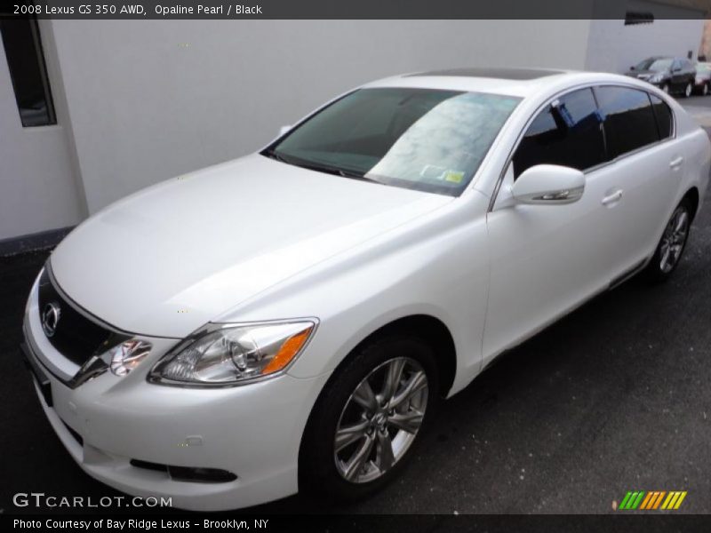 Opaline Pearl / Black 2008 Lexus GS 350 AWD