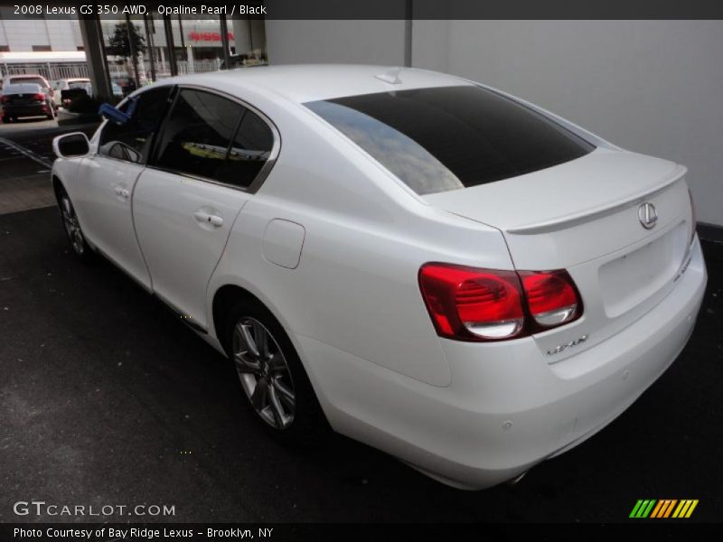 Opaline Pearl / Black 2008 Lexus GS 350 AWD