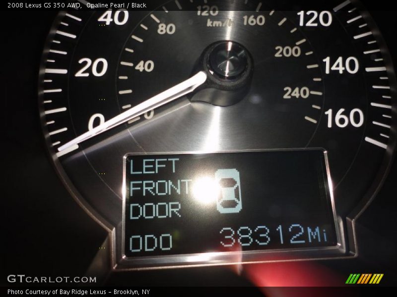 Opaline Pearl / Black 2008 Lexus GS 350 AWD