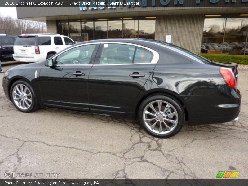 Tuxedo Black Metallic / Sienna/Charcoal 2010 Lincoln MKS EcoBoost AWD