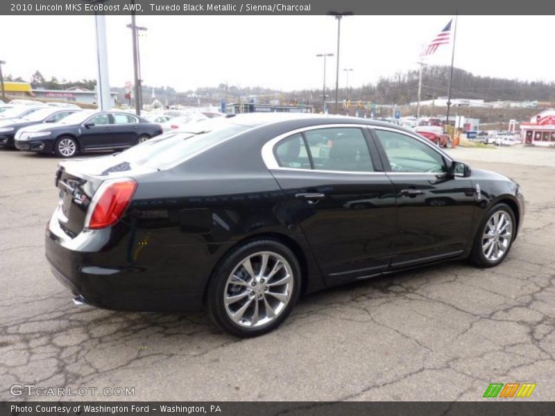 Tuxedo Black Metallic / Sienna/Charcoal 2010 Lincoln MKS EcoBoost AWD