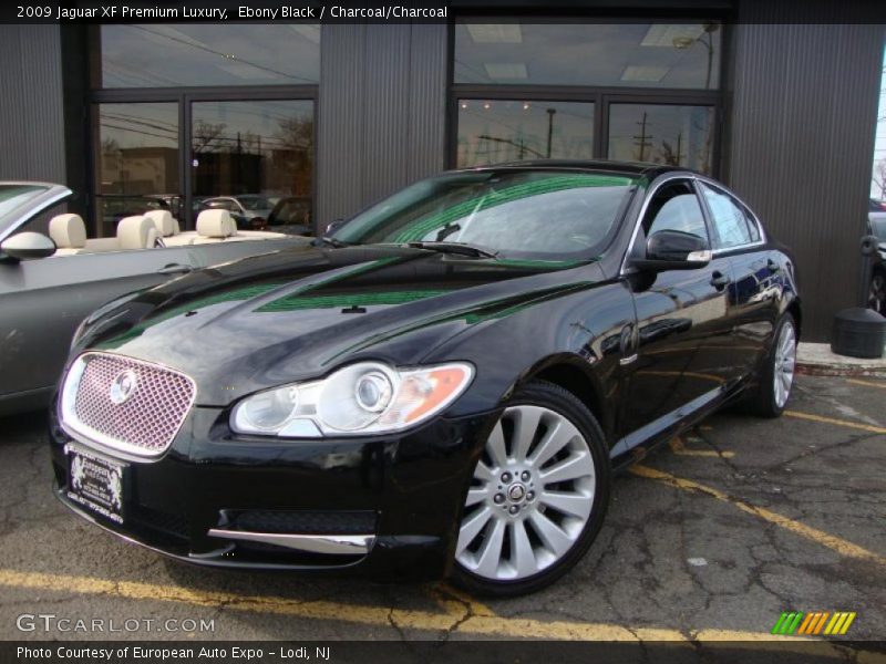 Ebony Black / Charcoal/Charcoal 2009 Jaguar XF Premium Luxury