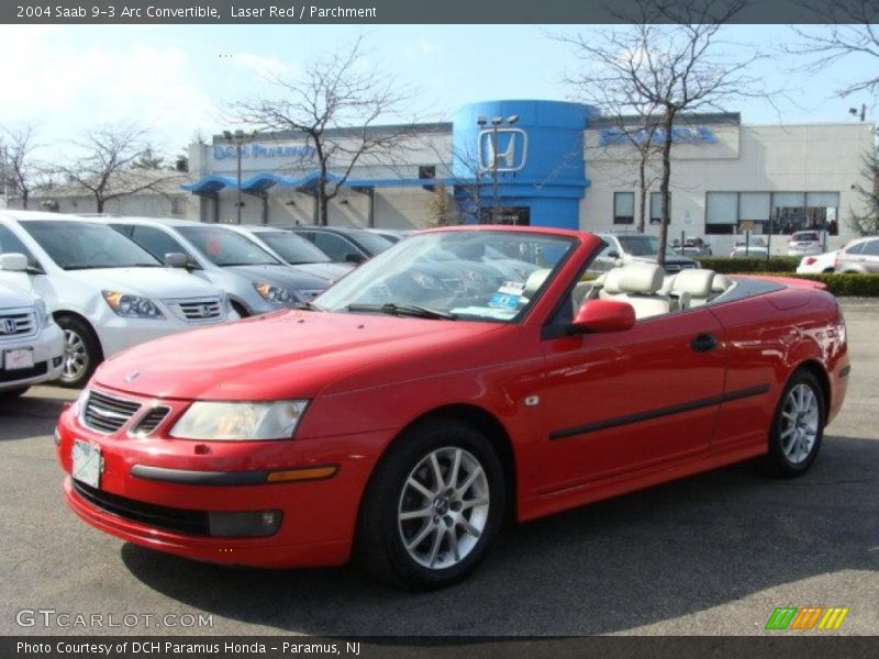 Laser Red / Parchment 2004 Saab 9-3 Arc Convertible