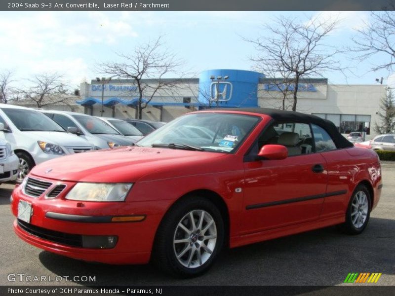 Laser Red / Parchment 2004 Saab 9-3 Arc Convertible