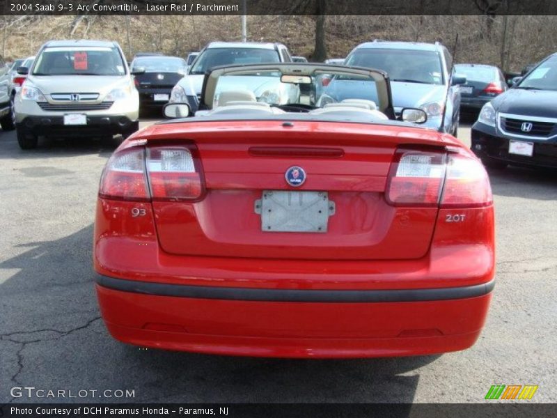 Laser Red / Parchment 2004 Saab 9-3 Arc Convertible