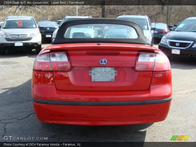 Laser Red / Parchment 2004 Saab 9-3 Arc Convertible