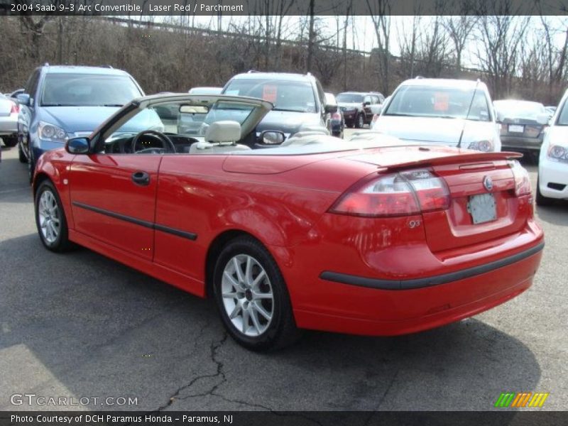 Laser Red / Parchment 2004 Saab 9-3 Arc Convertible