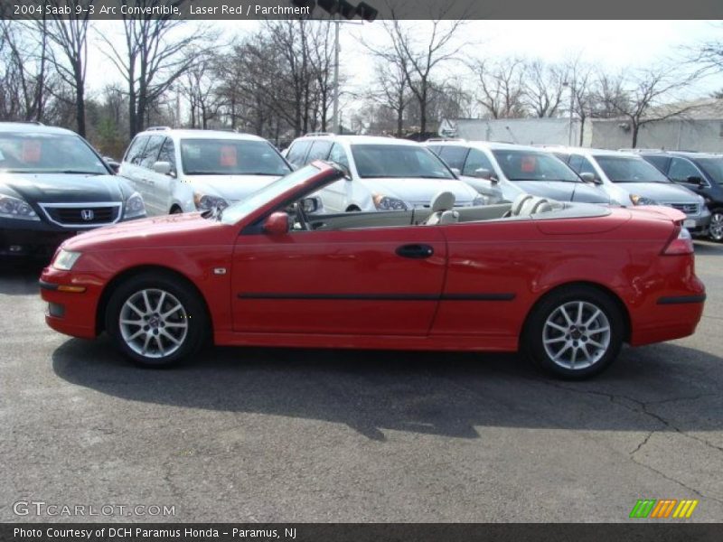 Laser Red / Parchment 2004 Saab 9-3 Arc Convertible