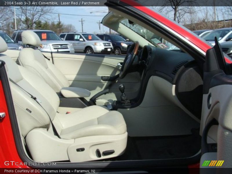 Laser Red / Parchment 2004 Saab 9-3 Arc Convertible