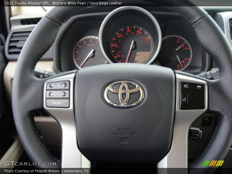 Blizzard White Pearl / Sand Beige Leather 2011 Toyota 4Runner SR5