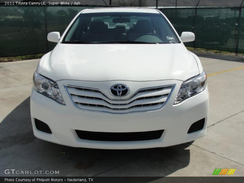 Super White / Ash 2011 Toyota Camry LE