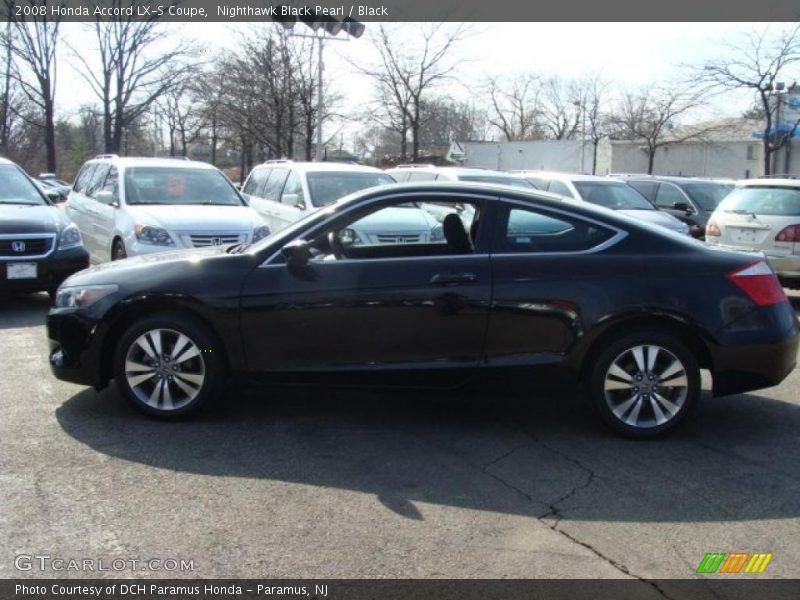 Nighthawk Black Pearl / Black 2008 Honda Accord LX-S Coupe