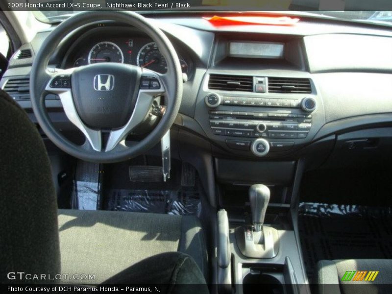 Nighthawk Black Pearl / Black 2008 Honda Accord LX-S Coupe