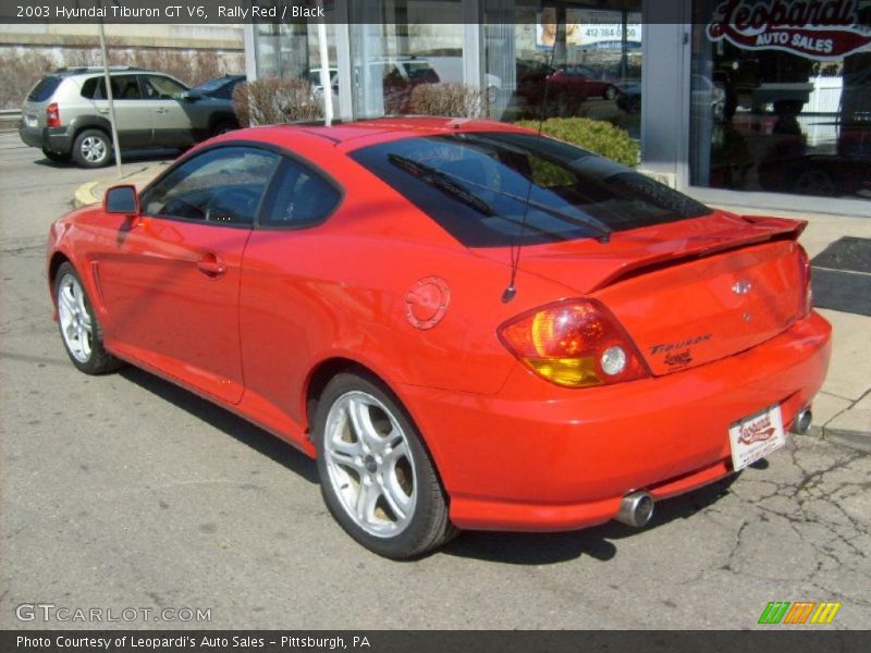 Rally Red / Black 2003 Hyundai Tiburon GT V6