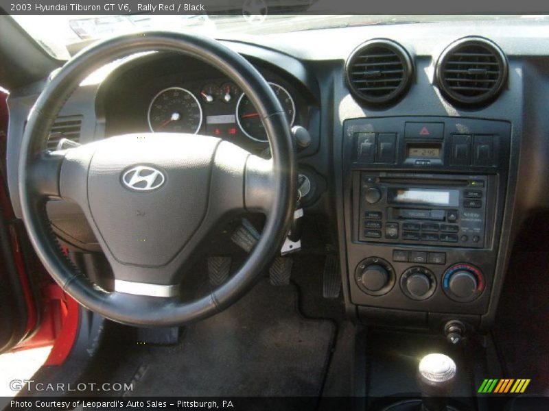 Dashboard of 2003 Tiburon GT V6