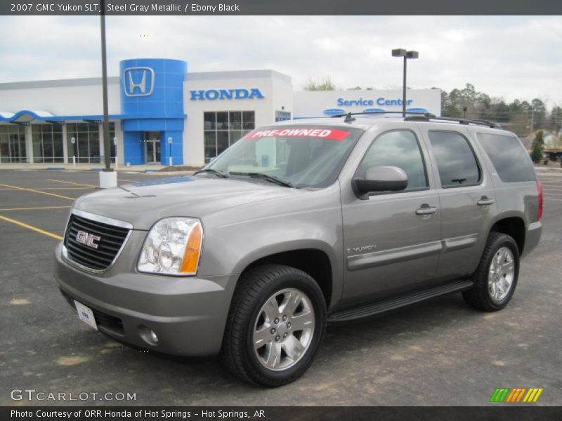 Steel Gray Metallic / Ebony Black 2007 GMC Yukon SLT