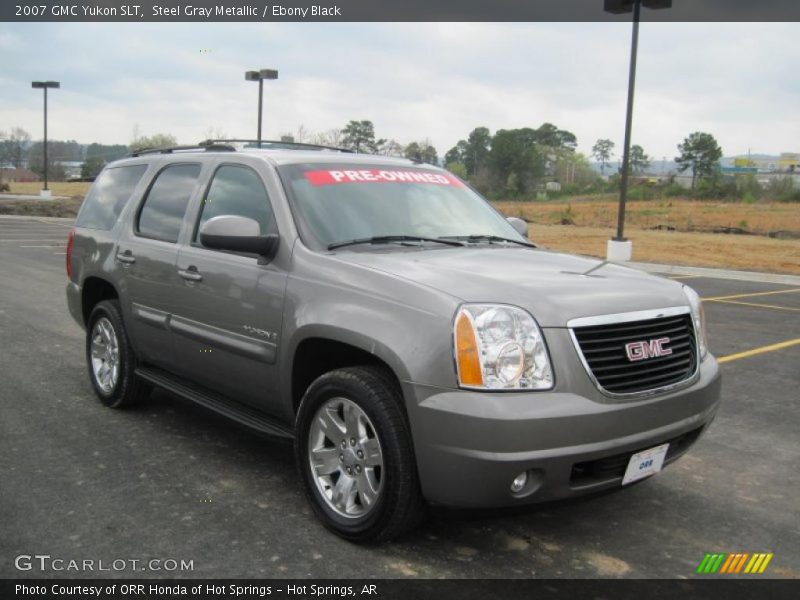 Steel Gray Metallic / Ebony Black 2007 GMC Yukon SLT