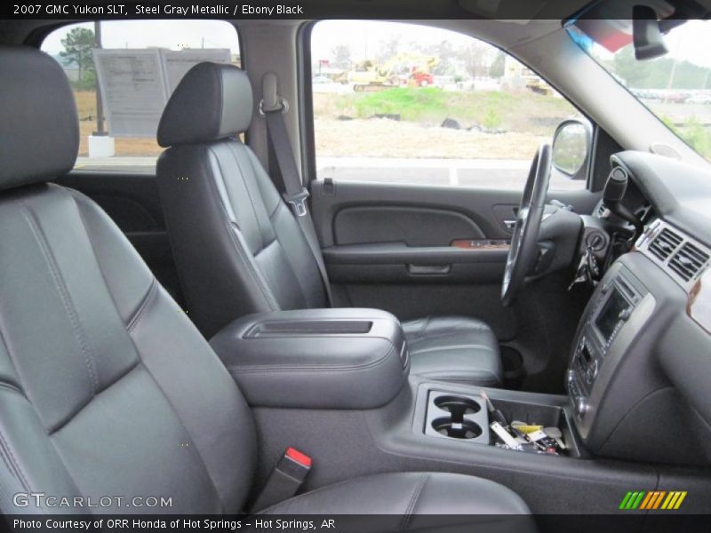 Steel Gray Metallic / Ebony Black 2007 GMC Yukon SLT