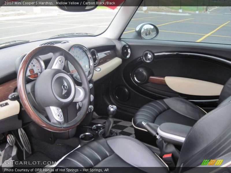 Mellow Yellow / Carbon Black/Black 2007 Mini Cooper S Hardtop