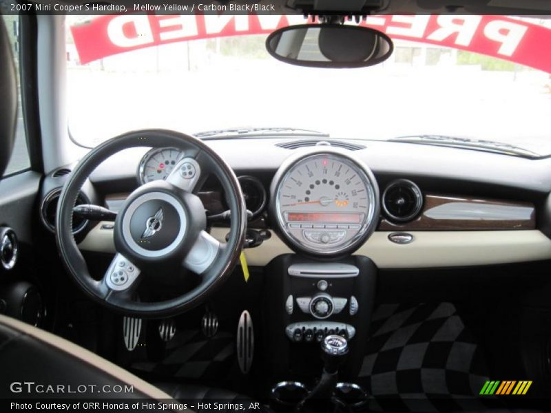 Mellow Yellow / Carbon Black/Black 2007 Mini Cooper S Hardtop