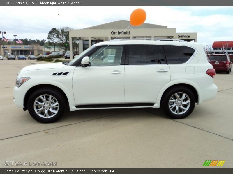 Moonlight White / Wheat 2011 Infiniti QX 56