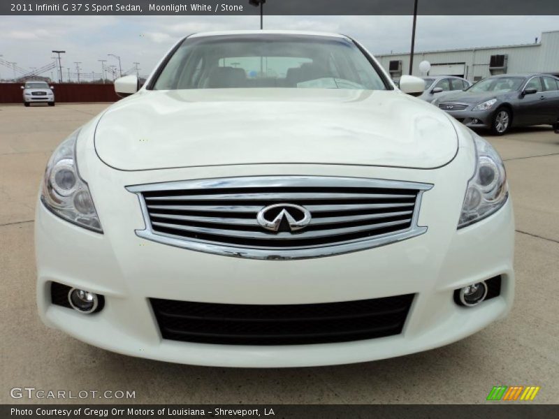 Moonlight White / Stone 2011 Infiniti G 37 S Sport Sedan