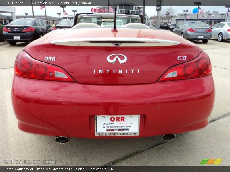 Vibrant Red / Wheat 2011 Infiniti G 37 Convertible