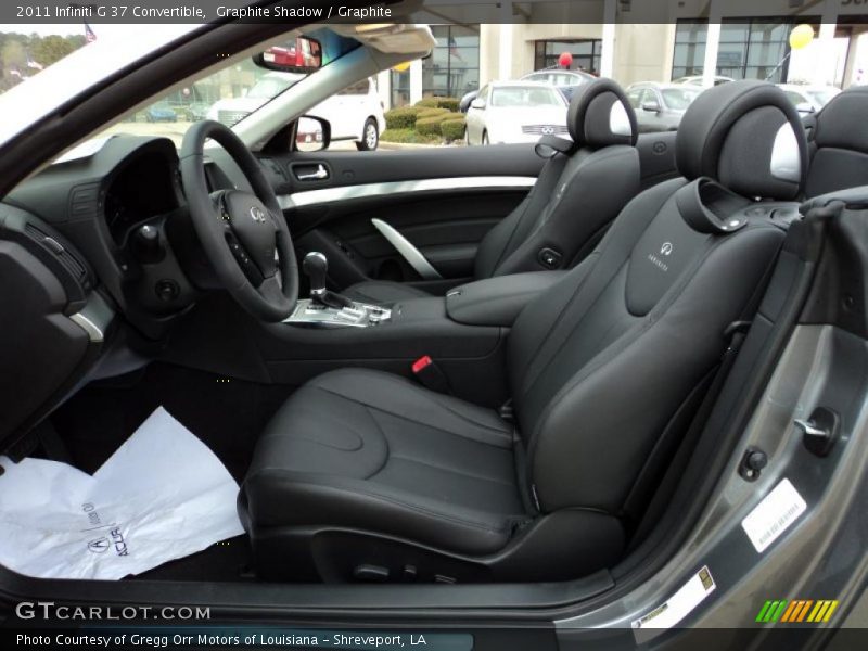  2011 G 37 Convertible Graphite Interior