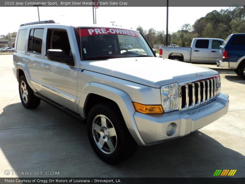 Bright Silver Metallic / Dark Slate Gray 2010 Jeep Commander Sport