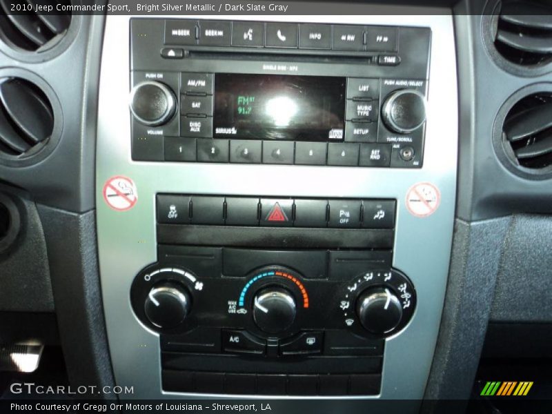 Bright Silver Metallic / Dark Slate Gray 2010 Jeep Commander Sport