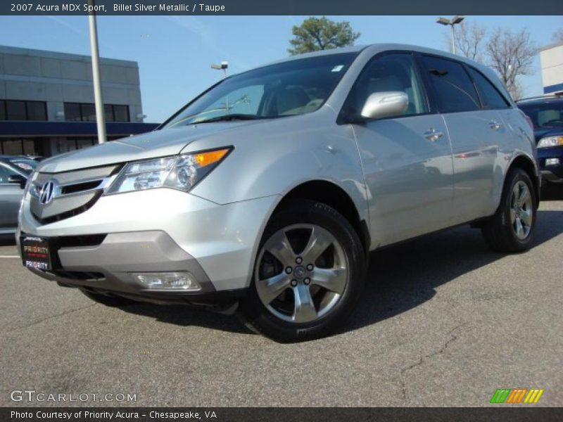 Billet Silver Metallic / Taupe 2007 Acura MDX Sport
