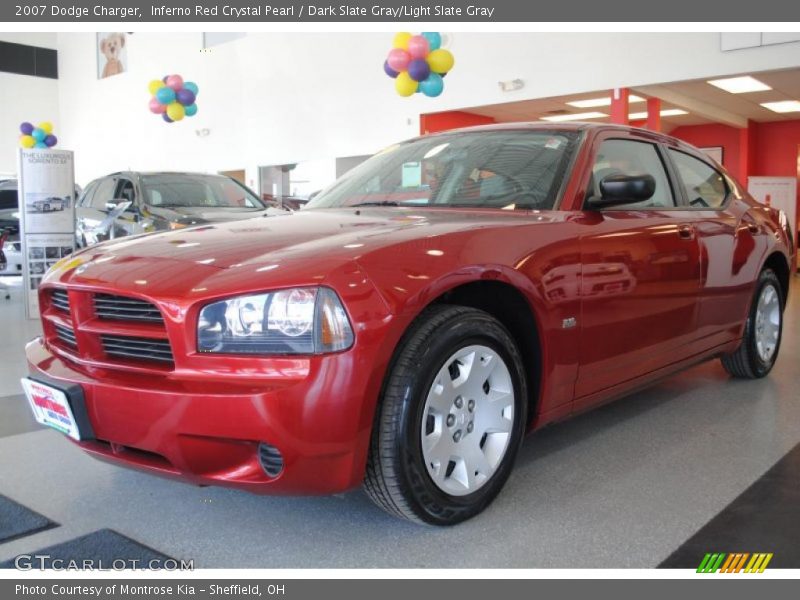 Inferno Red Crystal Pearl / Dark Slate Gray/Light Slate Gray 2007 Dodge Charger