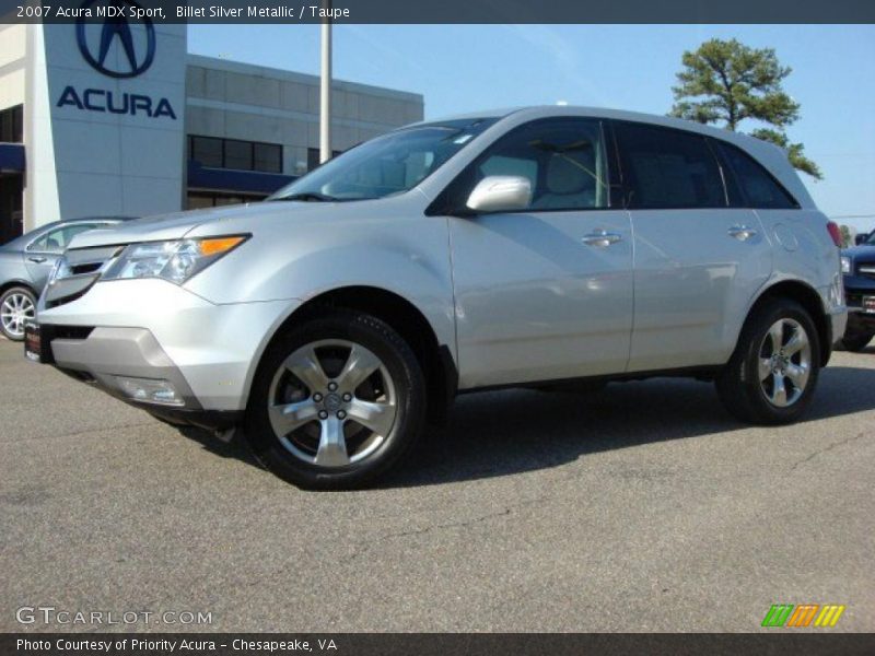 Billet Silver Metallic / Taupe 2007 Acura MDX Sport