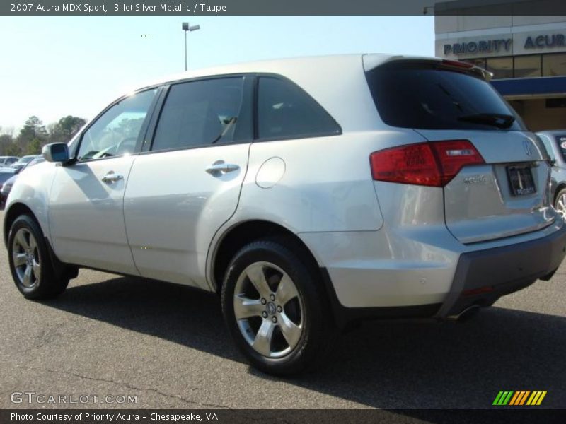 Billet Silver Metallic / Taupe 2007 Acura MDX Sport